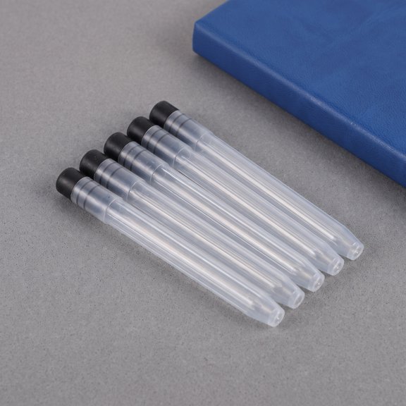 LOLIPPYY 1Set Reusable Transparent Ink Cartridge for Fountain Pen Smooth Writing Calligraphy
