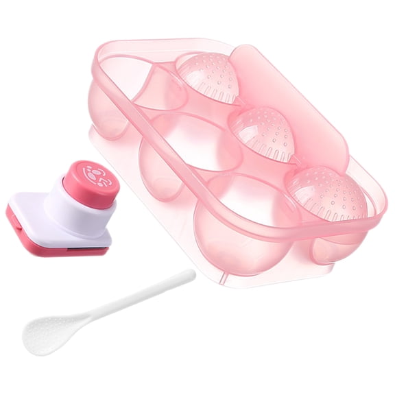 LOLIPPYY Rice Mold Maker Set for Home Use, Plastic Sushi Mold Tool for Easy Onigiri and Rice Shaping