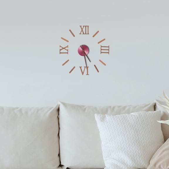 LOLIPPYY 1Set Roman Numerals Clock Numbers Kit Safe Durable Material for DIY Wall Clock Replacement