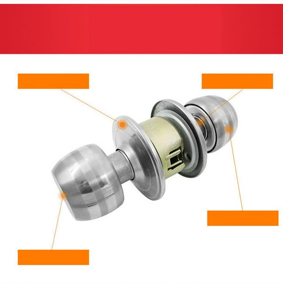 LOLIPPYY 1Set Room Door Lock for Interior Doors Easy Installation 7Cm