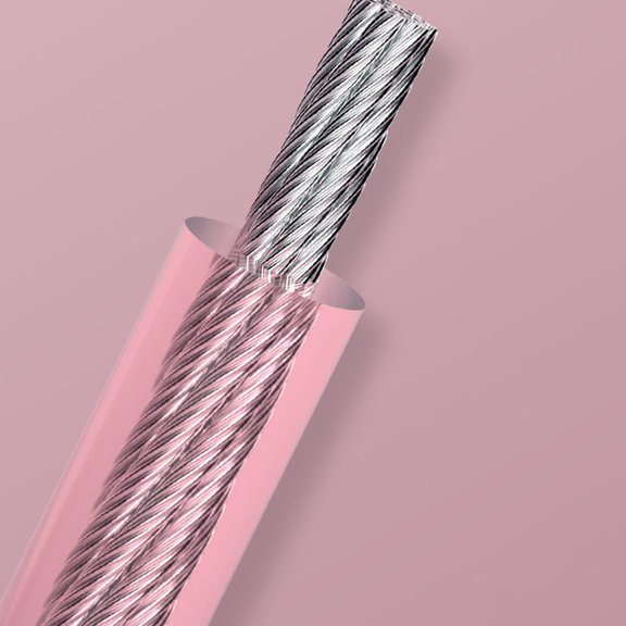 LOLIPPYY 1Set Ropeless Skipping Rope in Pink for Professional Fitness and Indoor Outdoor Use