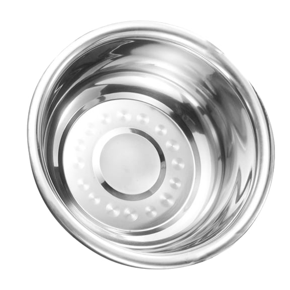 LOLIPPYY 1Set Round Basin for Beating Eggs in Silver Made of Stainless Steel for Home Use