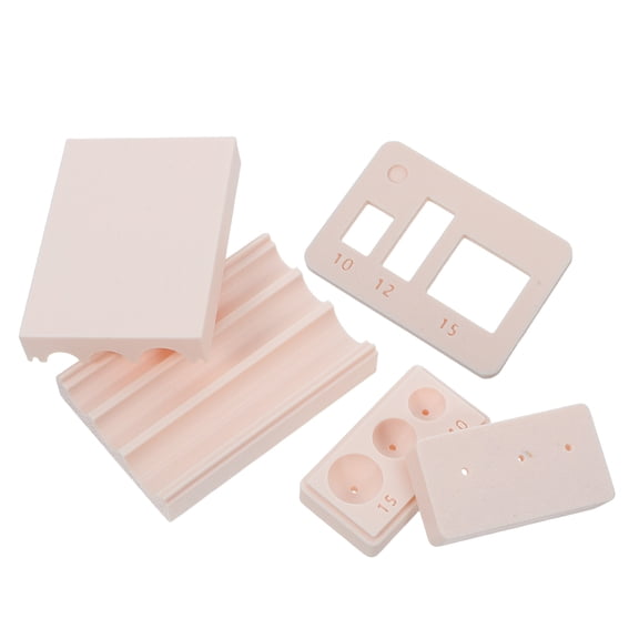 LOLIPPYY 1Set Round Polymer Clay Bead Maker with Integrated Hole Tool for Even Beads and Jewelry Craft