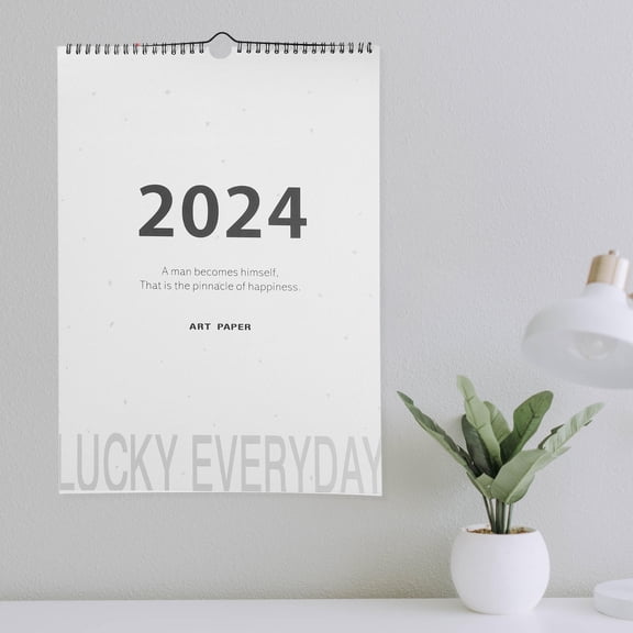 LOLIPPYY 1Set Simple Style Monthly Calendar for Memo Writing 11.4X11.4in