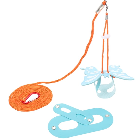 LOLIPPYY 1Set Sky Blue Reptile Harness Leash Lightweight Lizard Leash Kit for Outdoor Walking Pets