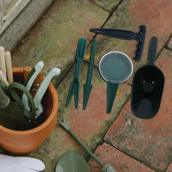 LOLIPPYY Garden Soil Tool Set in Green for Effortless Hole Digging and Planting, Perfect for Gardening and Plant Care