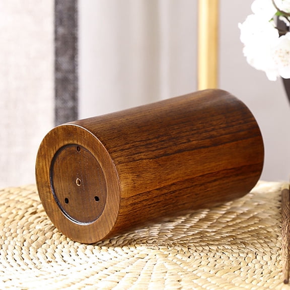 LOLIPPYY 1Set Spoon Holder Cutlery Storage Box Light Brown Wood for Kitchen and Restaurant Back to School