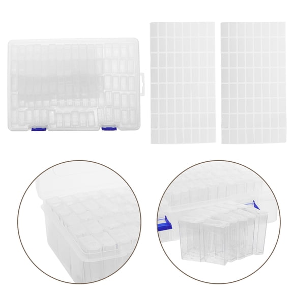 LOLIPPYY Bead Storage Container, Clear Plastic, Effortless Sorting, Multipurpose, Portable Design