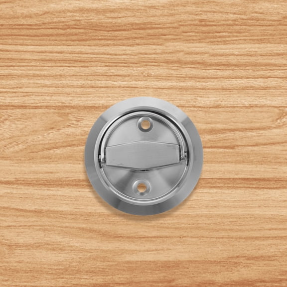 LOLIPPYY 1Set Stainless Steel Cabinet Pull Knob Plated Silver Finish Foldable and Rust Resistant