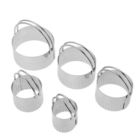 LOLIPPYY 1Set Stainless Steel Cookie Cutter for Baking Plated Silver Lightweight Portable Biscuit Mold