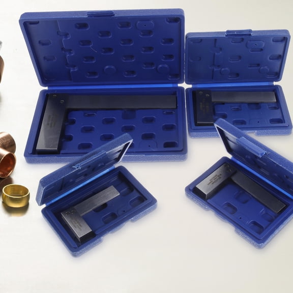 LOLIPPYY Steel Precision Machinist Square Set, Plated L-Shape Woodworking Tool for Accurate Measurements and Layout