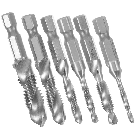 LOLIPPYY Steel Side Cutting Drill Bit Set with Spiral Saw and Thread Tap for Accurate and Precise Hole Drilling - 1 Set
