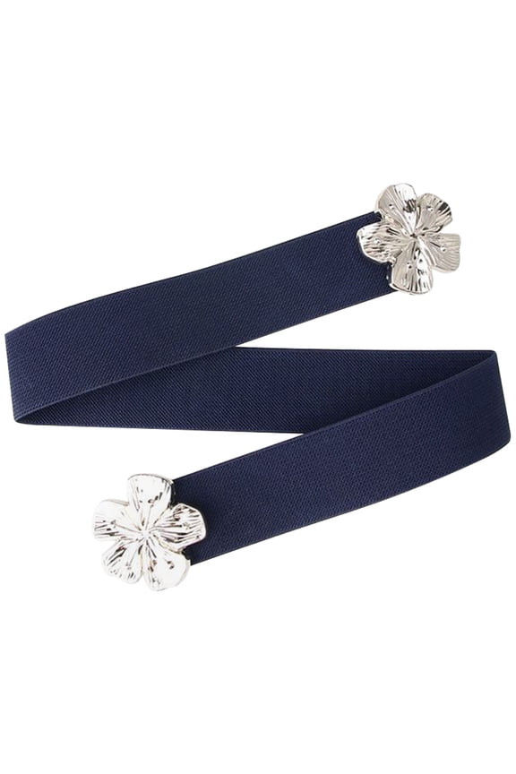 Set of Stretchy Multi-Color Woven Cloth Belts for Women, Flat Design Perfect for Wedding Parties