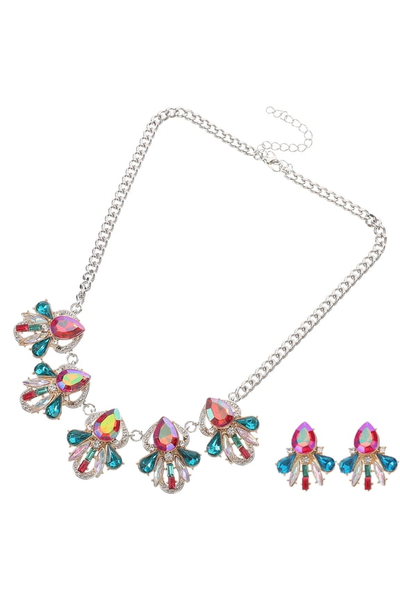 Ethnic Style Necklace and Earrings Set for Women, Stylish Jewelry Matching Daily Outfits, Perfect Accessory