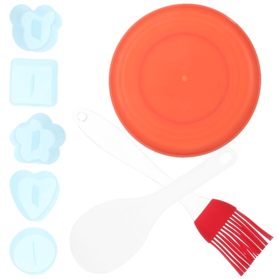 LOLIPPYY 1Set Sushi Mold Kit Plastic Multifunctional Onigiri Maker for DIY Rice Ball and Sushi Crafts