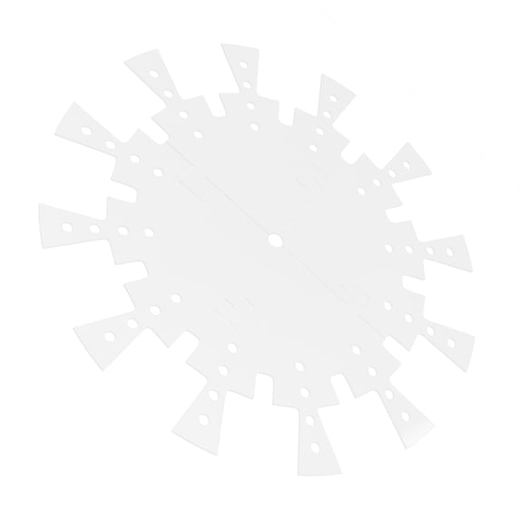 LOLIPPYY Transparent Acrylic Clock Pattern Template Set for Router Inlay Crafting and Clock Making Projects