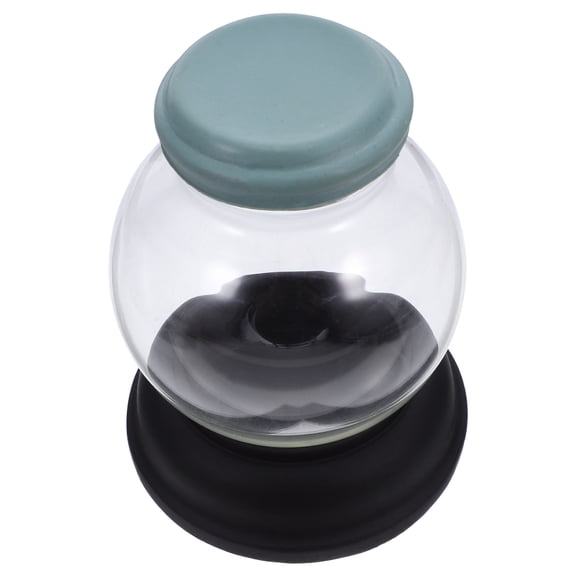 LOLIPPYY Clear Glass Snow Globe with Resin Base, 1 Set Craft Kit for Tabletop Decor and Holiday Ornament