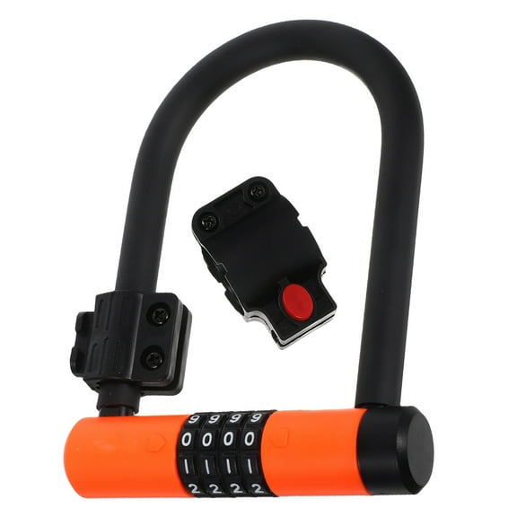 LOLIPPYY U Shaped Lock Set with 4-Digit Combination Password for Secure Bike and Scooter