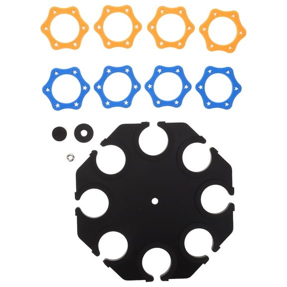 LOLIPPYY 1Set Universal Black Mic Stand Holder with Anti Vibration Shock Mount and Multi Mic Clip Organizer