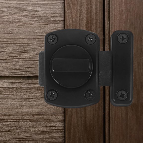 LOLIPPYY 1Set Versatile Black Slide Door Latch for Secure Locking on Home Interior Doors