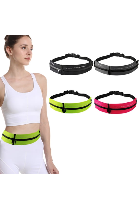 1Set Waist Bag with Dual-compartment Design Waterproof for Everyday Use