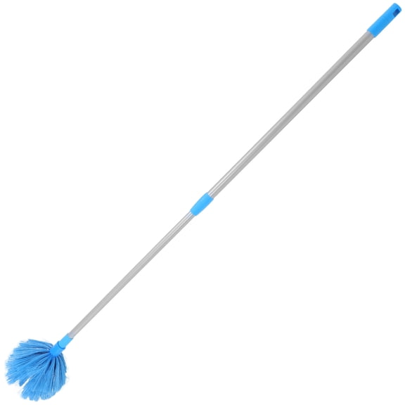 LOLIPPYY 1Set Wall Duster with Extendable Pole Blue Washable Brush for Hard to Reach Areas