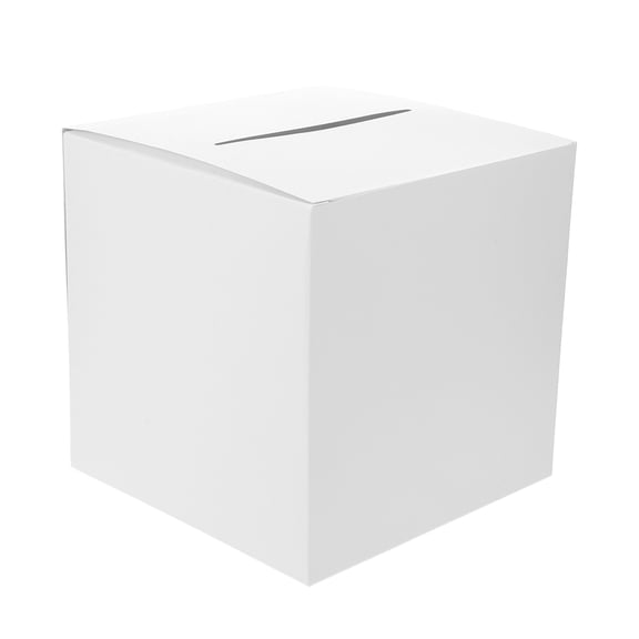 LOLIPPYY Elegant White Paper Keepsake Box - Sturdy and Spacious for Weddings