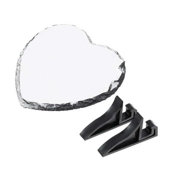 LOLIPPYY 1Set White Creative Heart Shape Photo Frame with Heat Technology for Desktop Display