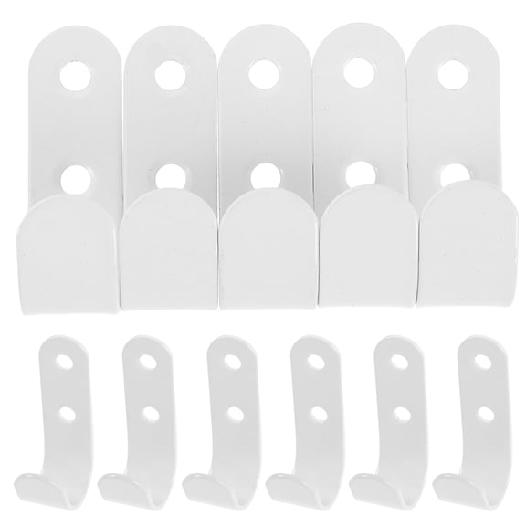 LOLIPPYY White Heavy Duty Tarp Clips Set for Trailer Tarpaulin, RV Awning Support - 1 Set Hooks