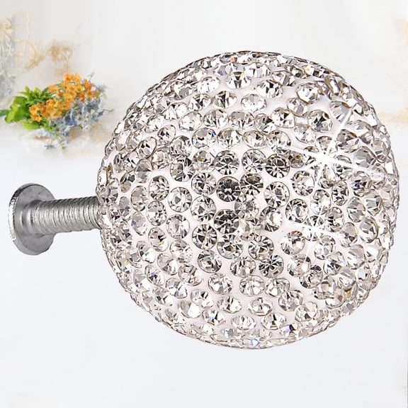LOLIPPYY 1Set White Metal Drawer Knob Cupboard Pull Handle Sturdy Cabinet Hardware with 5 Screw Options
