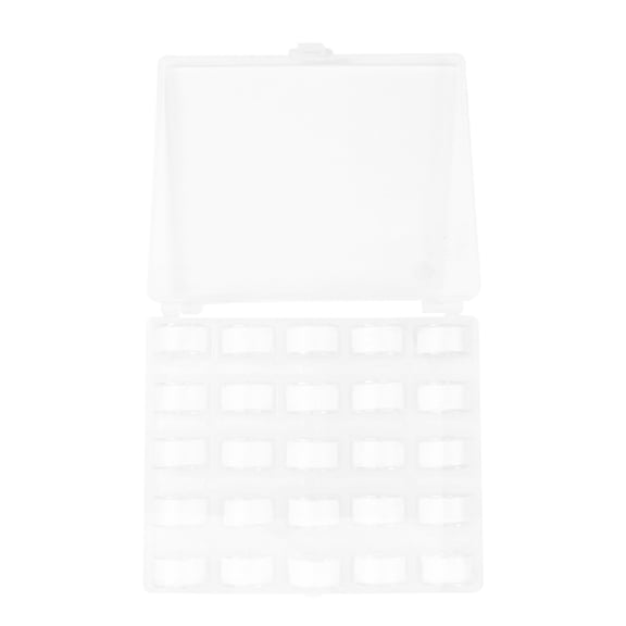LOLIPPYY White Sewing Machine Bobbins with Pre-Wound Thread, 1 Set Plastic Spools for Home & Industrial Sewing Projects