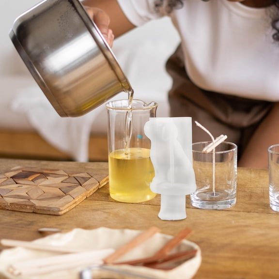 LOLIPPYY 1Set White Silicone Casting Mold for Bottle Stopper Making with Clear Texture and Easy Use