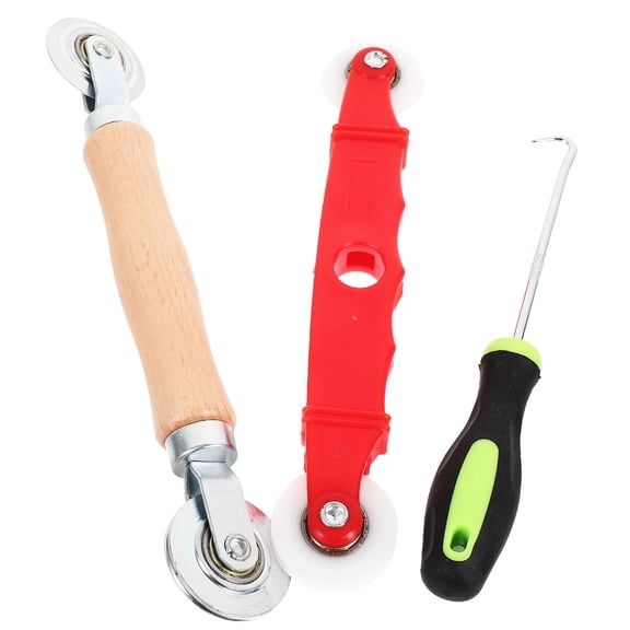 LOLIPPYY 1Set Window Screen Roller Tool Kit with Hook for Outdoor Screen Repair and Installation in Assorted Colors