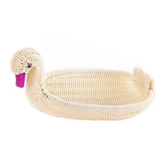LOLIPPYY 1pc Cartoon Duck Shaped Storage Basket Fruit Holder For Bath Nursery Organization Lightweight And Design