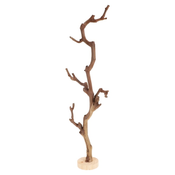 LOLIPPYY 1pc Wooden Tree Branch Bookshelf Bracket with Bottom Support for Home Decor and Book Storage