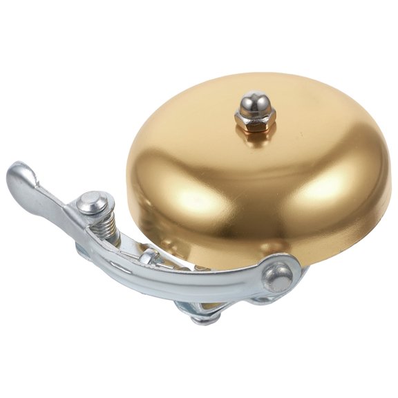 LOLIPPYY 1pc Golden Vintage Bike Bell Clear Sound Hand Ringing Bicycle Safety Accessory for Cycling and Biking