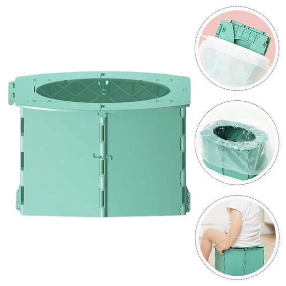 LOLIPPYY 1pc Portable Folding Toilet For Lightweight Travel Potty Compact Car Toilet Material For Outdoor Use