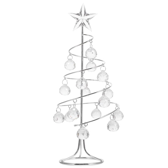 LOLIPPYY 1pc Iron Christmas Tree Ornament for Desktop Holiday Decoration, Xmas Tree Decor for Home and Office