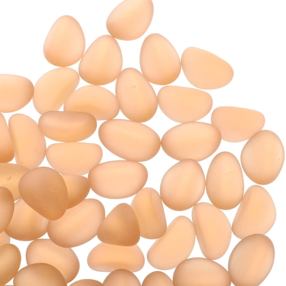 LOLIPPYY 2 Bags Simulation Small Stone Decorations Orange for Outdoor Decoration