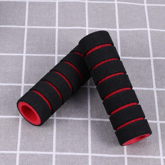 LOLIPPYY 2 Pair Bike Small Sponge Handlebar Red for Cruiser Cycling
