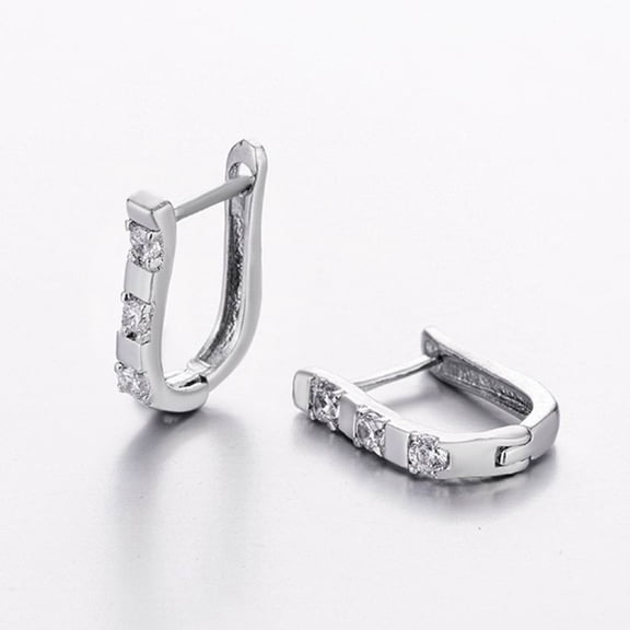 LOLIPPYY 2 Pairs Huggie Hoop Copper Fashionable Jewelry for Women Formal Event