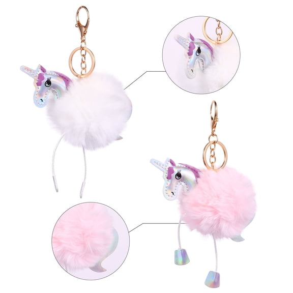 LOLIPPYY 2-Pack Cute Cartoon Alloy Keychains for Women, Backpack Accessories, Trendy Key for Bags and