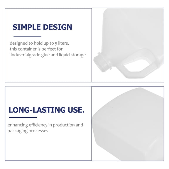 LOLIPPYY 2-Pack White HDPE Storage Containers, and for and Laboratory Use