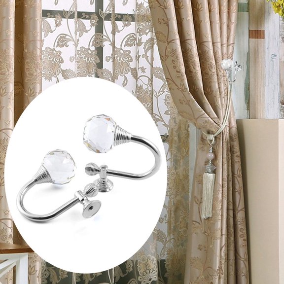 LOLIPPYY Set of 2 Drapery Curtain Hooks for Home and Office, Coat Hangers for Window Treatments