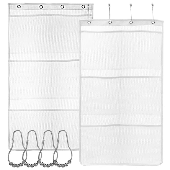 LOLIPPYY 2 Pcs Hanging Mesh Shower Organizer for Moisture Prevention