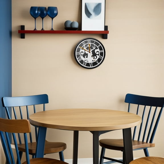 LOLIPPYY 2 Pcs Silver Clock Mirror Wall Stickers for Home Decoration and Hotel