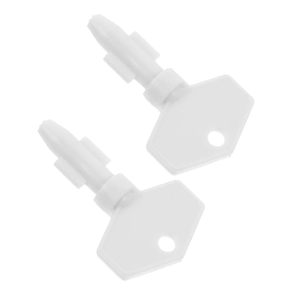 LOLIPPYY 2 Pcs Toilet Paper Key for Commercial Dispensers Plastic White