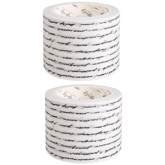 LOLIPPYY 2 Rolls of Decorative Washi Tapes Selfadhesive Multi Paper for Handbook Making and Craft Lovers