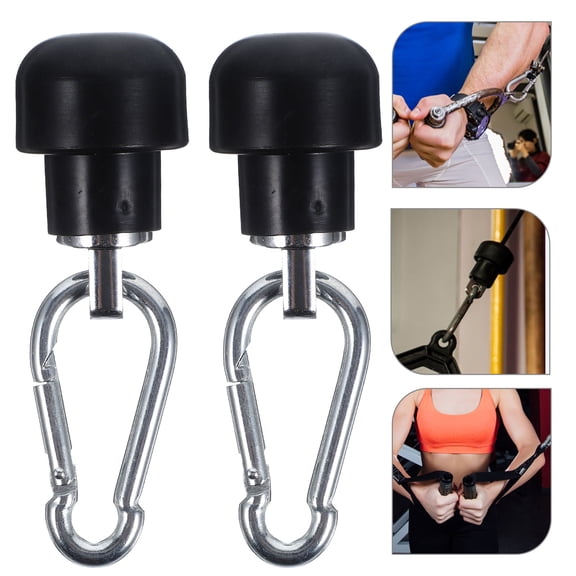 LOLIPPYY 2-Pack Stainless Steel Cable Attachments for Gym , and Workout Accessories