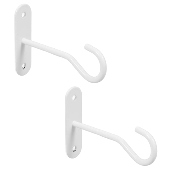 LOLIPPYY 2 Sets Ceiling Hooks for Hanging Plants Iron White Hook for Indoor Use DIY Projects